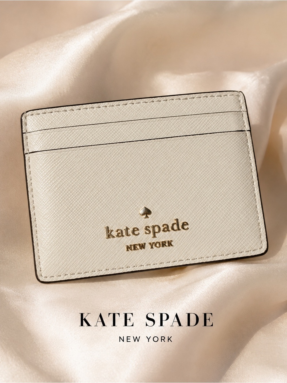 Kate Spade Ivory Saffiano Card Holder